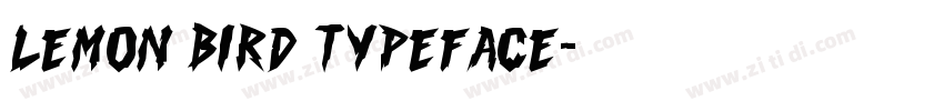 Lemon Bird Typeface字体转换